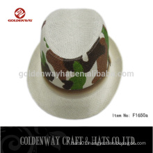 summer sun hats high printing fedora hat wholesale 2015 new design